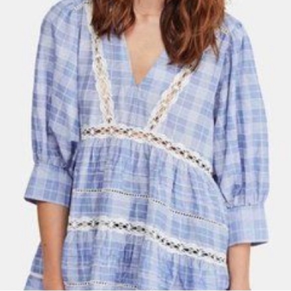 COPY - Free people chambray top size medium - Picture 5 of 5